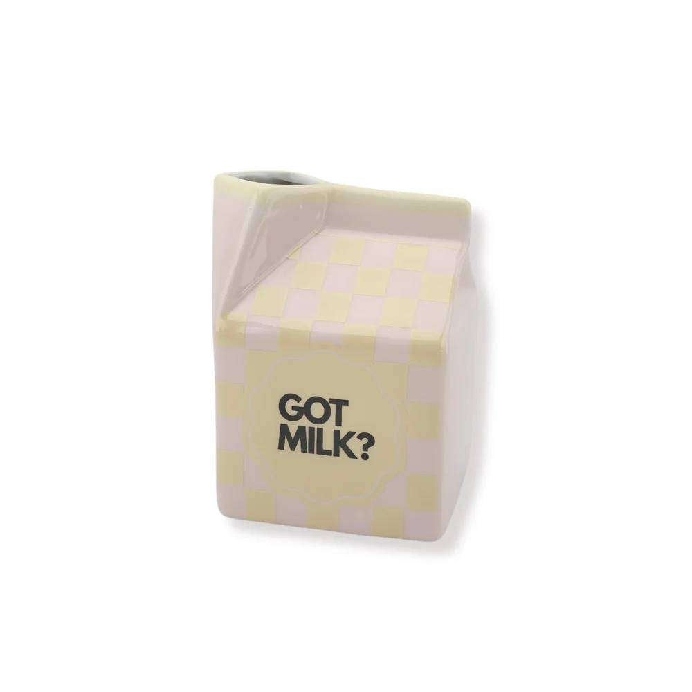 Housevitamin 'Got Milk?' vaasje - 10 x 13 cm, Met patroon/structuur, Nieuw, Ophalen of Verzenden, Roze