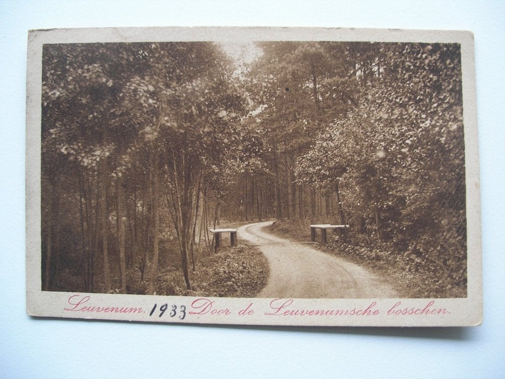 2 ansichten Leuvenum Leuvenumsche Bosch - 1921 en 1933, Ophalen of Verzenden, 1920 tot 1940, Gelopen, Noord-Brabant
