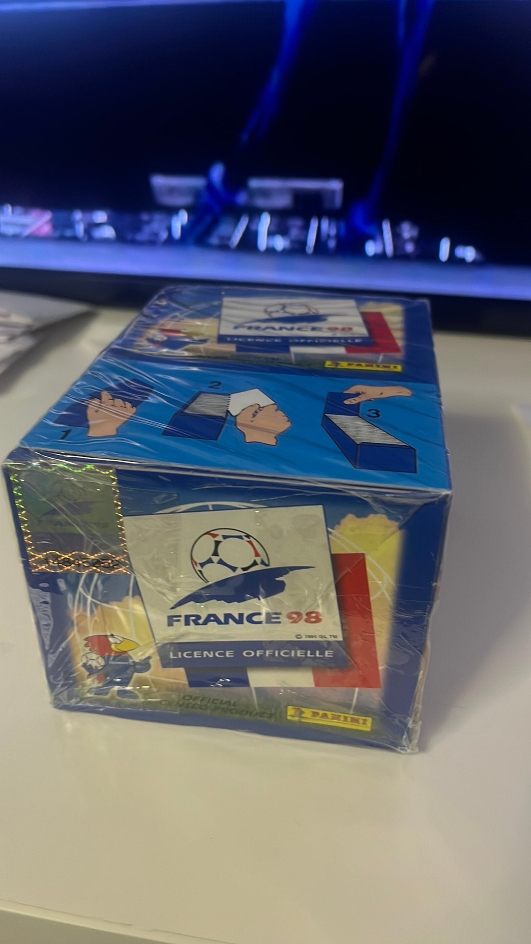 Panini WK 1998 France Box - MINT - 28 years old, Verzenden, Zo goed als nieuw