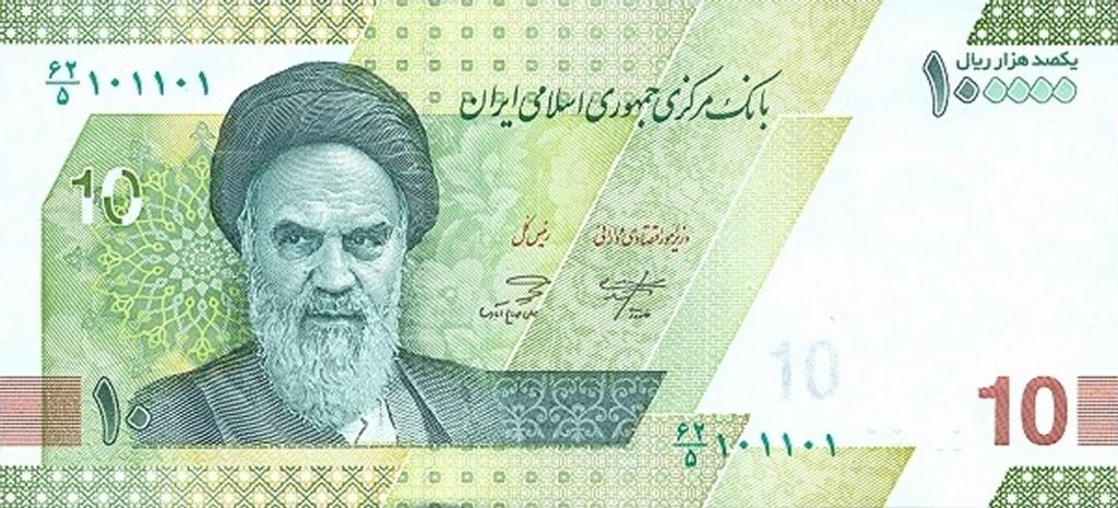 Iran bankbiljet 100.000 Riyal 2022 Khomeini UNC, Pick 163W, Ophalen of Verzenden, Midden-Oosten, Los biljet