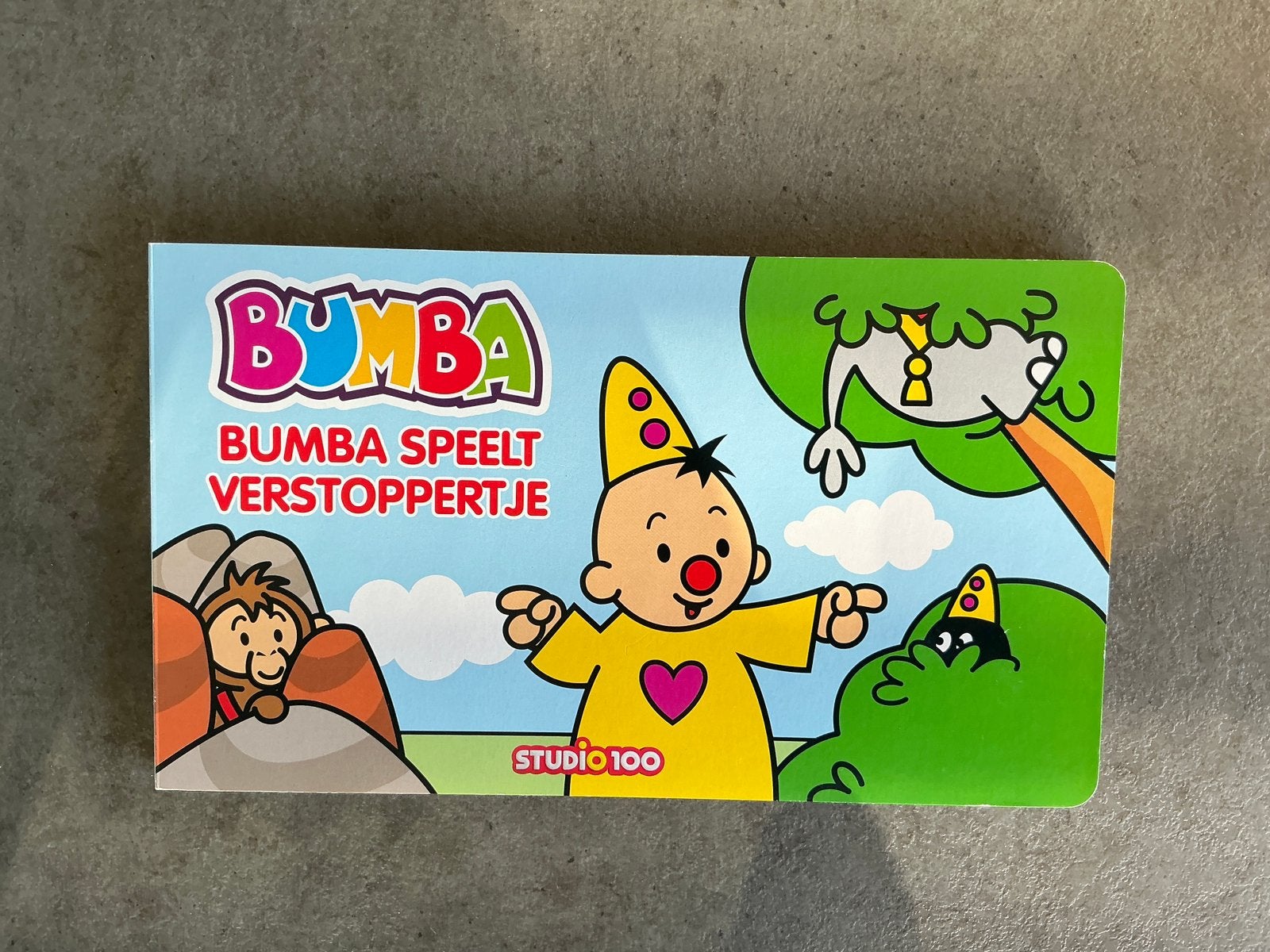 Studio 100 - Bumba Speelt Verstoppertje -Kartonboek- (KWF), Ophalen of Verzenden, Gelezen