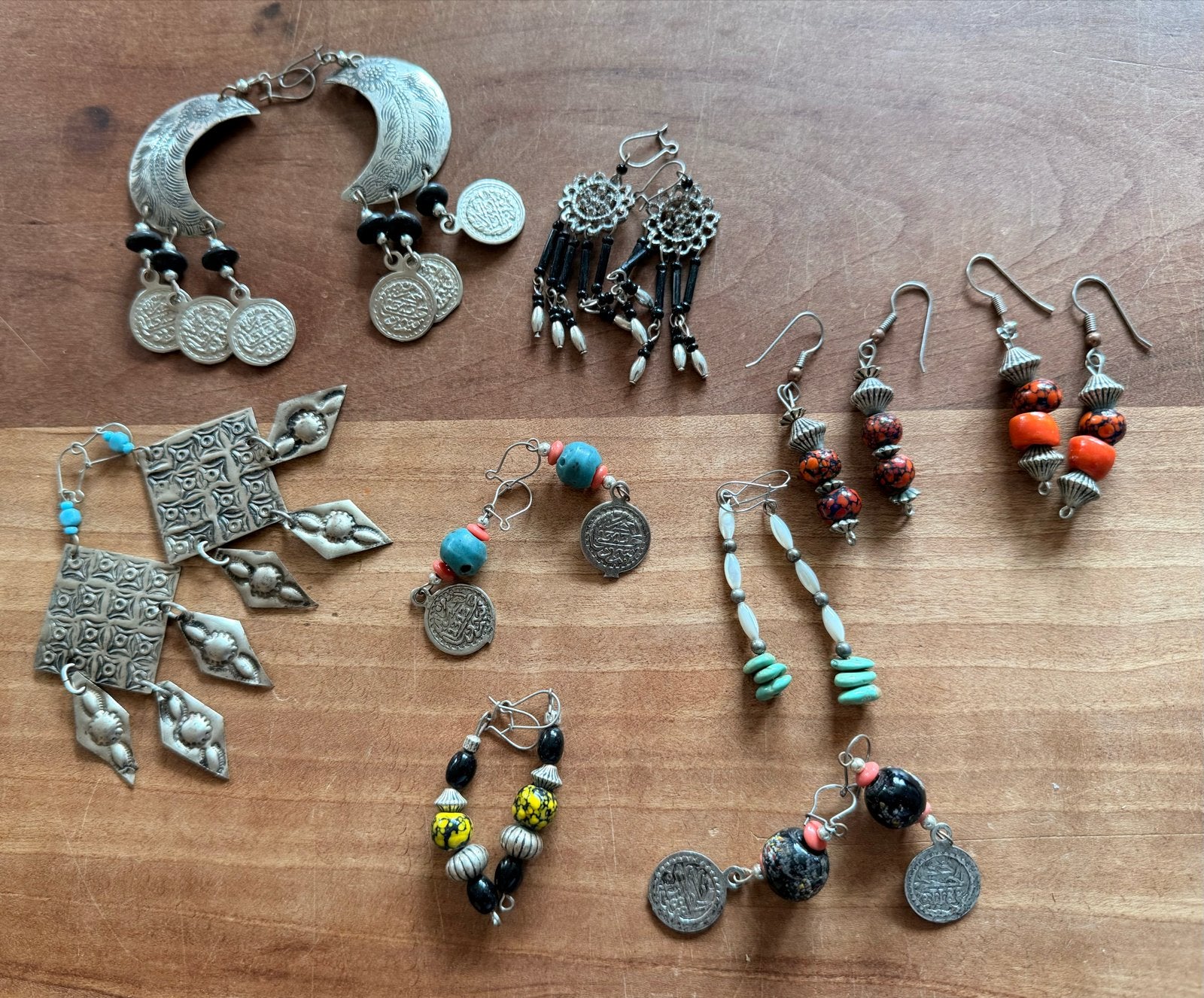 Marokkaanse oorbellen - Diverse stijlen en kleuren, Sieraden, Tassen en Uiterlijk, Overige materialen, Overige kleuren, Ophalen of Verzenden