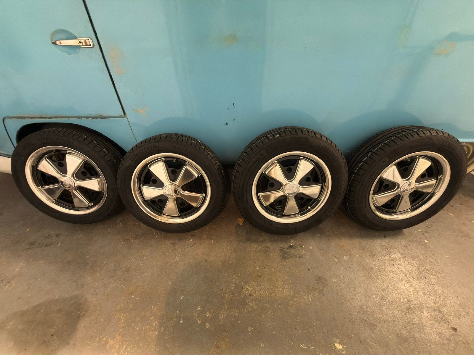 5x205 porsche fuchs velgen met banden nieuw voor vw, Auto-onderdelen, Ophalen, 15 inch, Nieuw, 185 mm