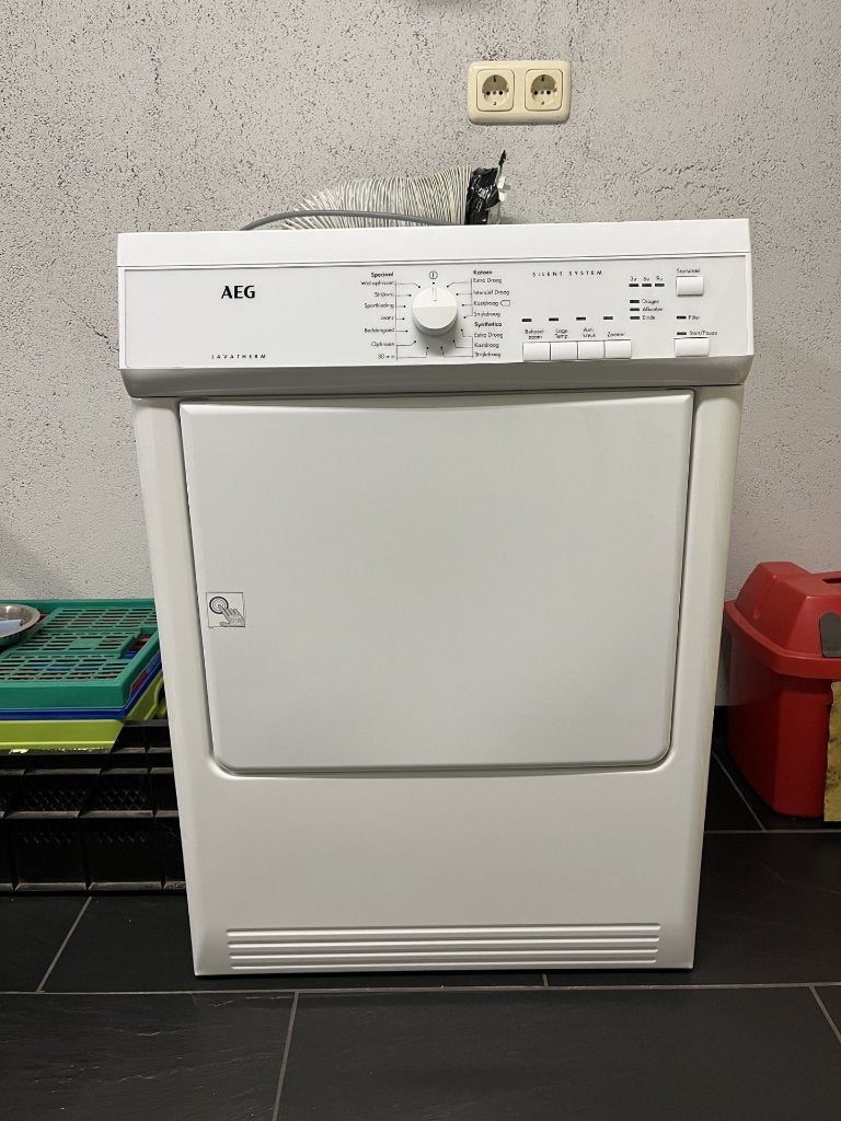 wasdroger, Witgoed en Apparatuur, Ophalen, Wolprogramma, Gebruikt, Luchtafvoer