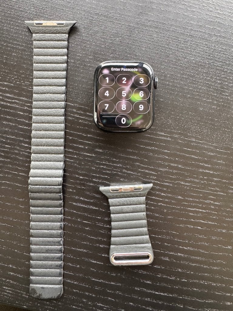 Apple Watch Series 8 45mm LTE + black leaser band