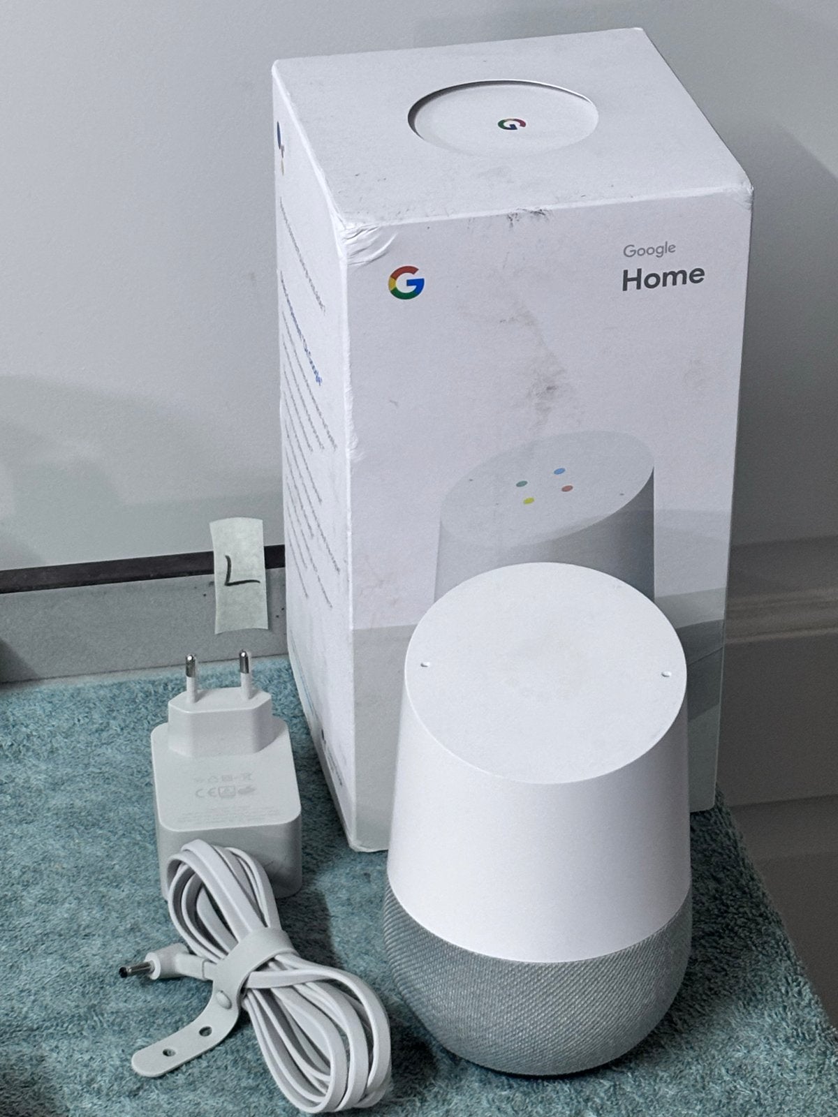 Google Home Speaker - Slimme Assistent, Audio, Tv en Foto, Slimme speaker, Google, Ophalen of Verzenden, Zo goed als nieuw