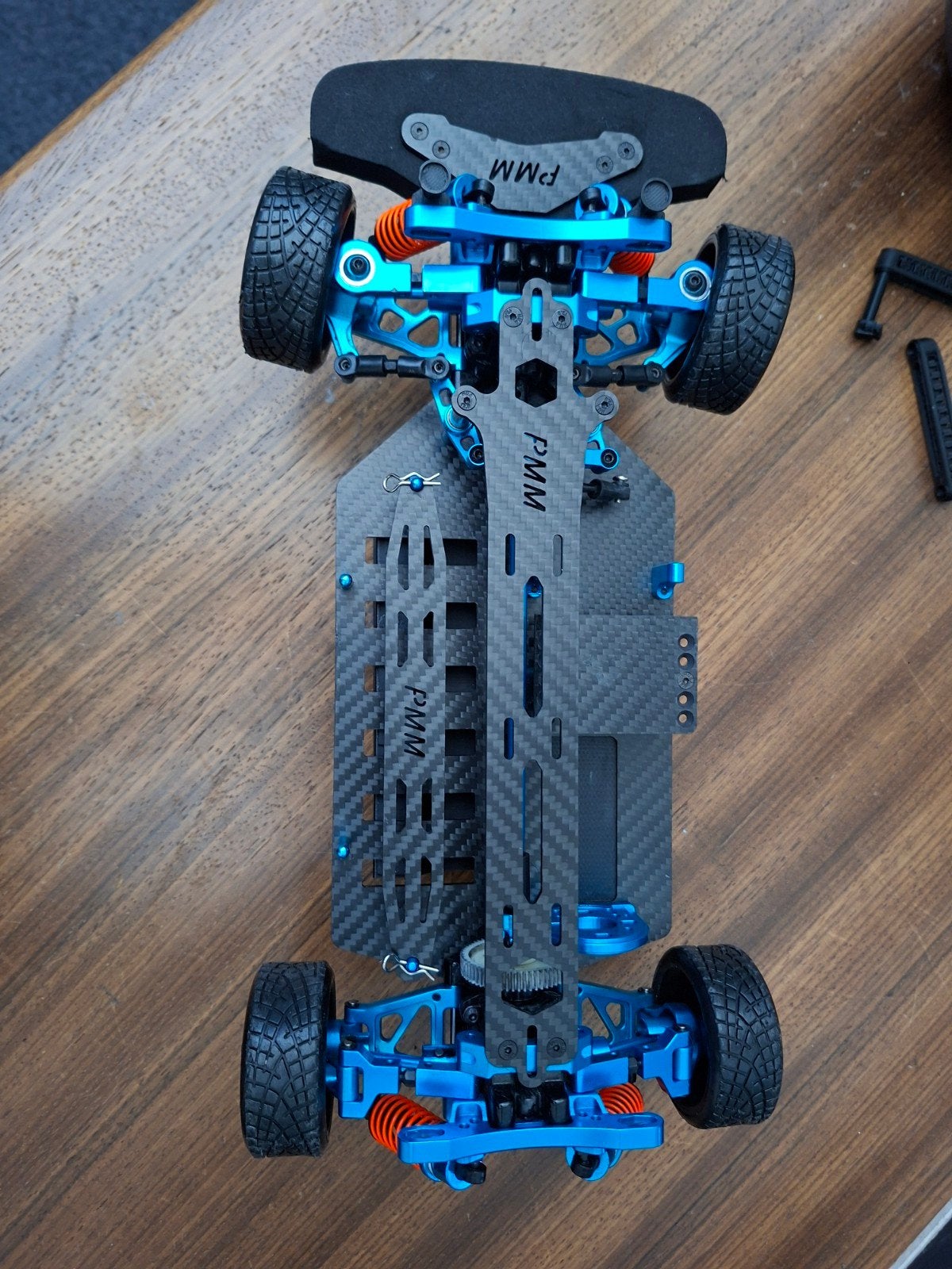 PMM RC Chassis - Blauw Carbon Fiber, Ophalen, Nieuw, Schaal 1:10, Auto onroad