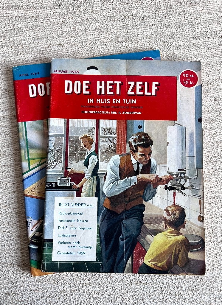 2 'Doe het zelf in huis en tuin' maandblad uit 1959, Boeken, Ophalen of Verzenden, Gelezen, Overige onderwerpen