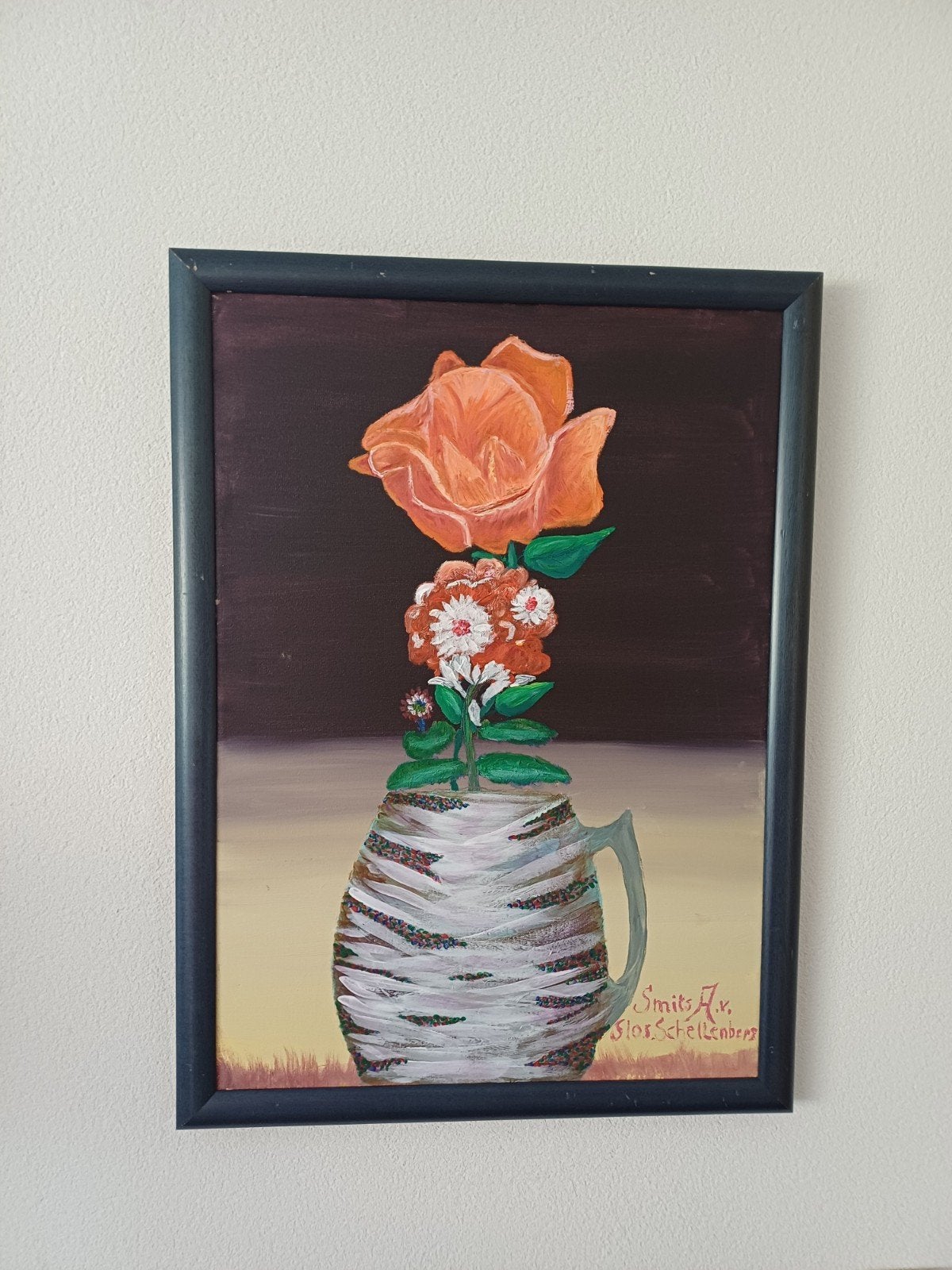 Schilderij op doek 50 x 70 cm., Antiek en Kunst, Ophalen
