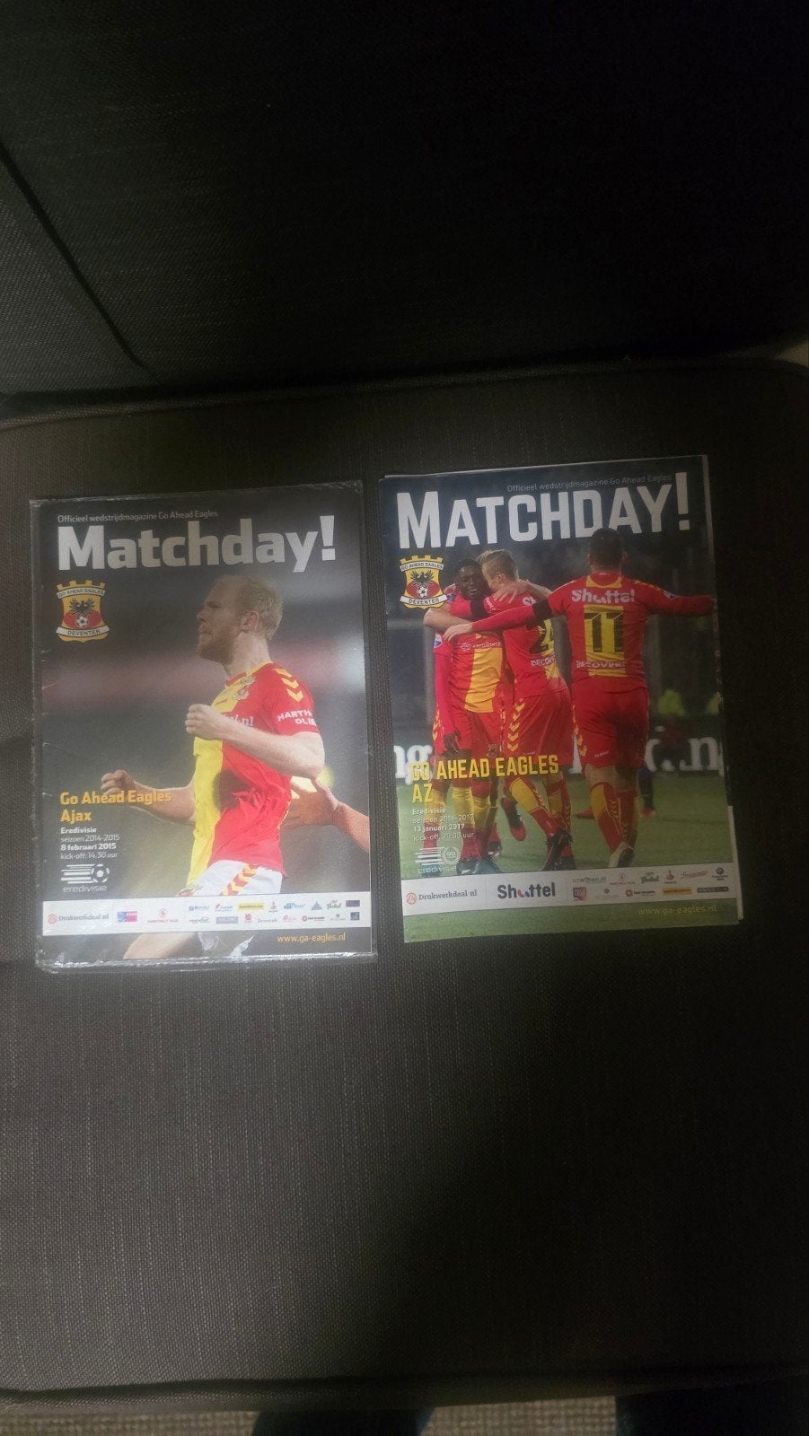 Matchday! Go Ahead Eagles magazines (2 stuks), Ophalen of Verzenden, Zo goed als nieuw