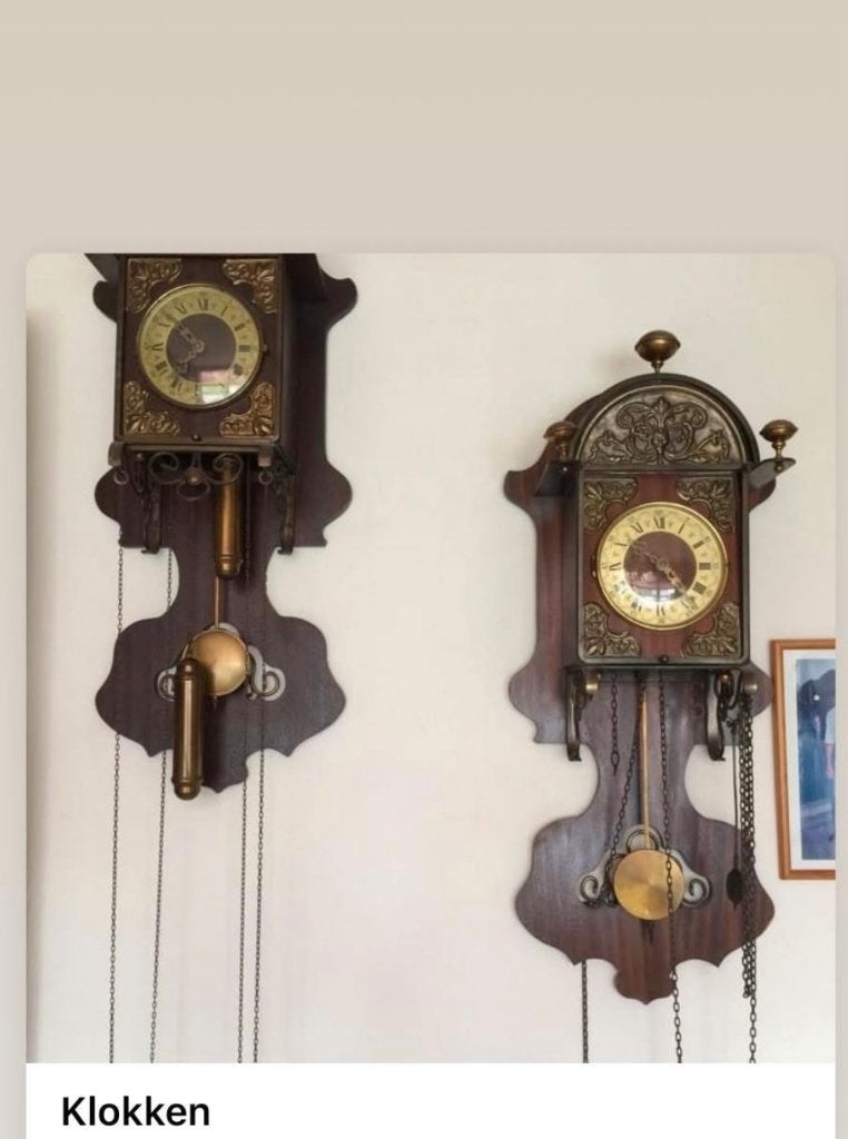 Klokken, Ophalen, Gebruikt, Analoog, Wandklok
