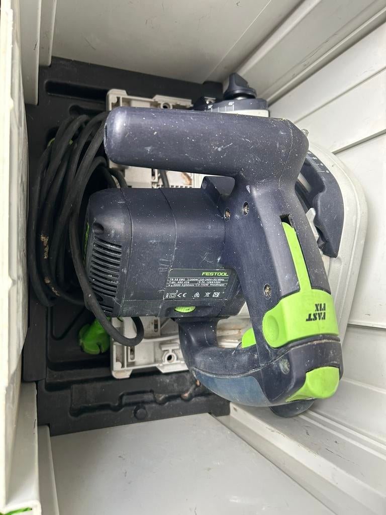 Festool ts 55ebq, Invalzaag, Ophalen of Verzenden, Zo goed als nieuw, 30 tot 70 mm