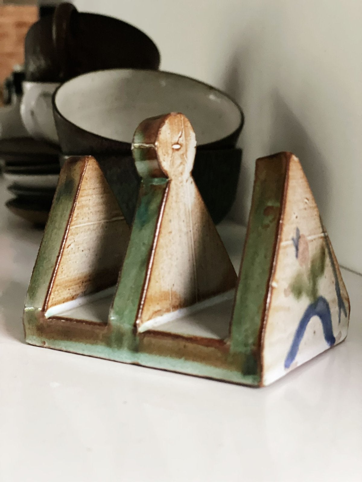 Vintage brieven of toast houder, Ophalen of Verzenden