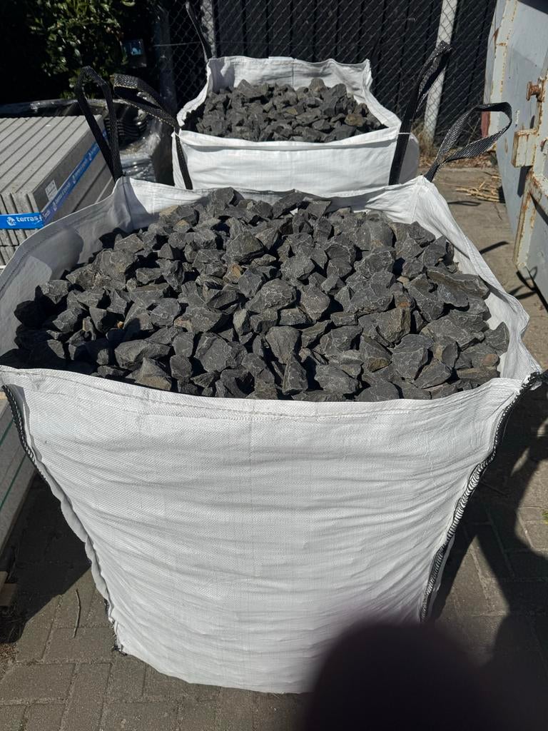 Basalt Split Big Bag - Donkergrijze Sierkeien, Ophalen, Nieuw, Split, Basalt