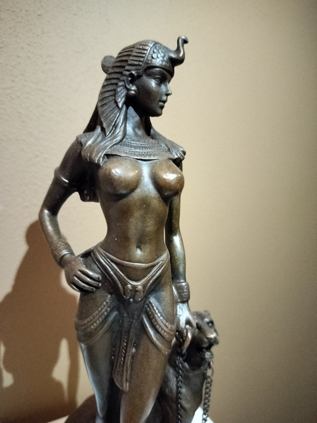 Cleopatra brons, Antiek en Kunst, Antiek | Koper en Brons, Ophalen of Verzenden, Brons