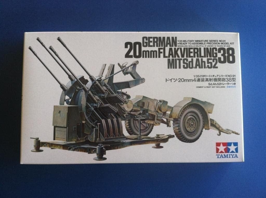 Tamiya	35091	German 2cm Flakvierling 38 	1/35, Ophalen of Verzenden, Nieuw, 1:35 tot 1:50