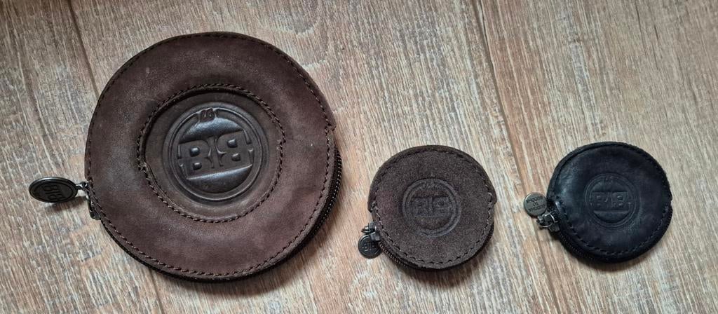 Buddha to Buddha sieraden leren tasjes met ritssluiting, Gebruikt, Bruin, Leer, Ophalen