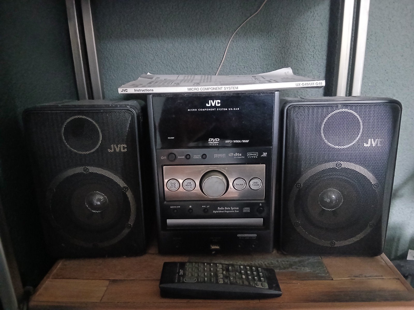 JVC Micro Component System UX-G49 met DVD/CD-speler, Audio, Tv en Foto, Stereo-sets, Gebruikt, Cd-speler, Dvd-speler, Tuner of Radio