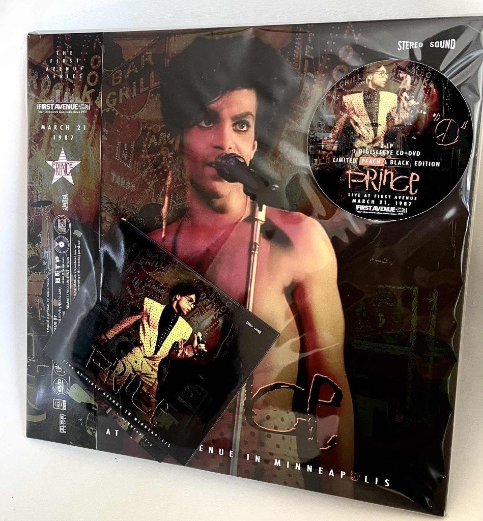 Prince-First Avenue 1987 2LP + CD/ DVD (Peach & Black) RARE, LP, Inclusief obi, 12 inch, Nieuw in verpakking