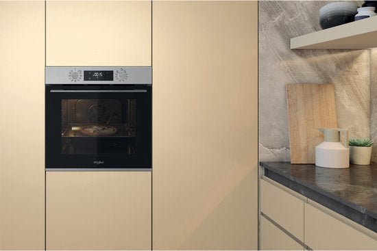 Whirlpool inbouwoven OMK58HR0X - RVS, Whirlpool Nederland B.V., Whirlpool, Oven, Hete lucht