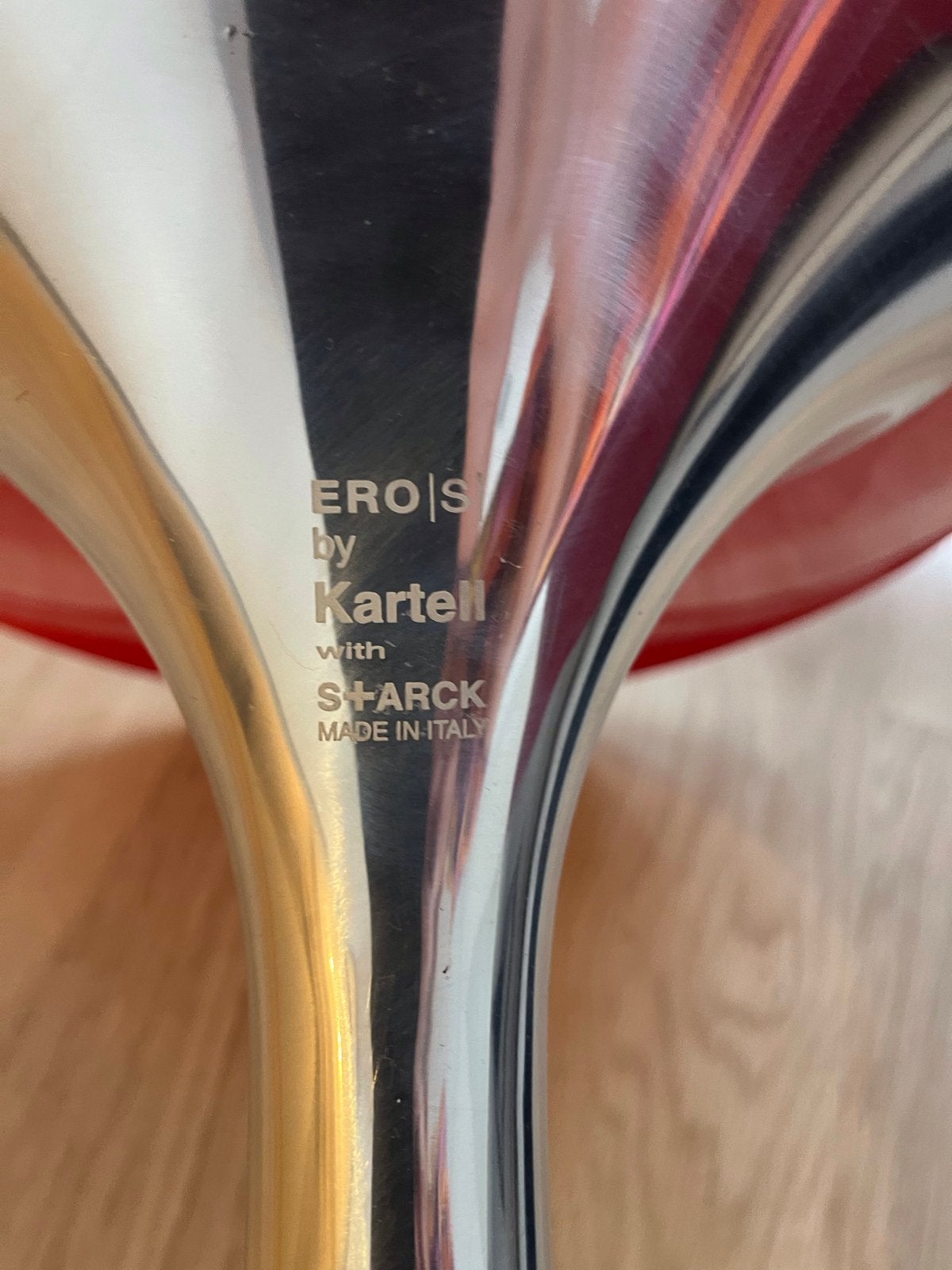2 stuks Kartell Eros Stoel by Philippe Starck - Rood, Huis en Inrichting, Ophalen, Kunststof, Gebruikt, Twee