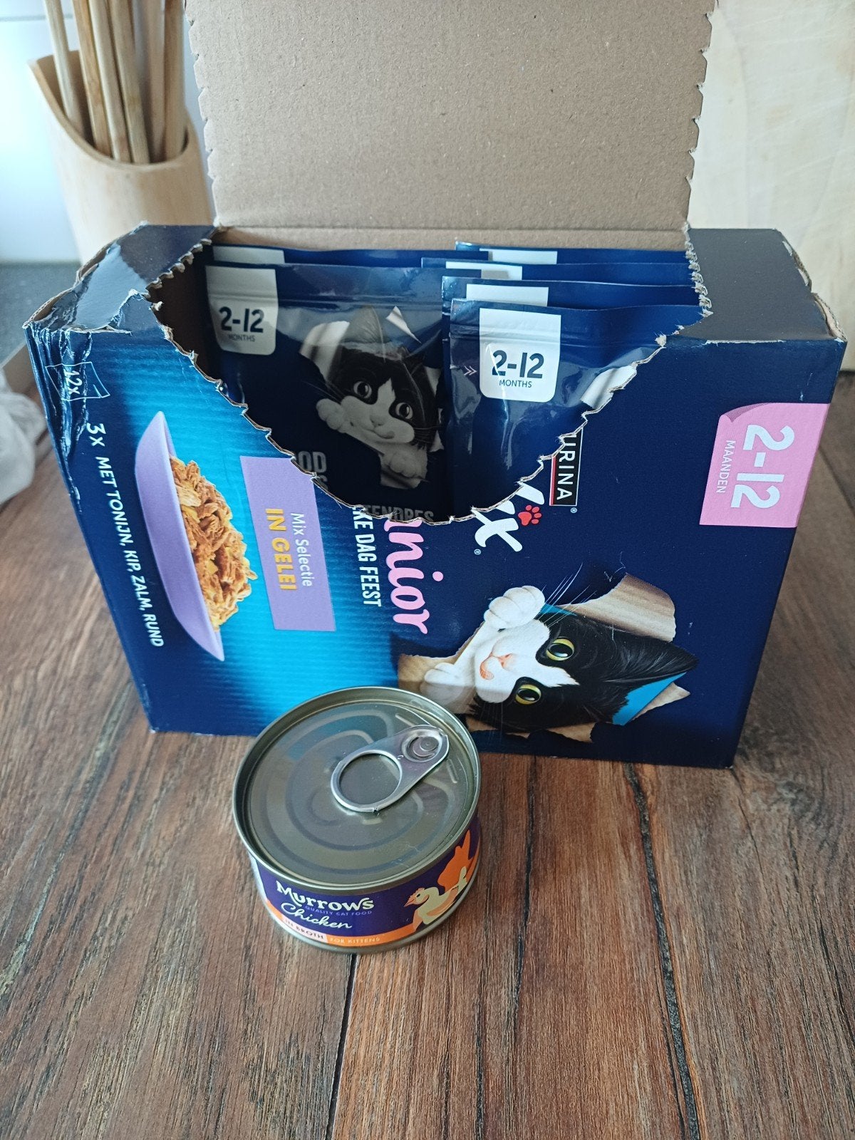 Zachtvoer voor kittens! 2 soorten! Van 2 verschillende merke, Ophalen