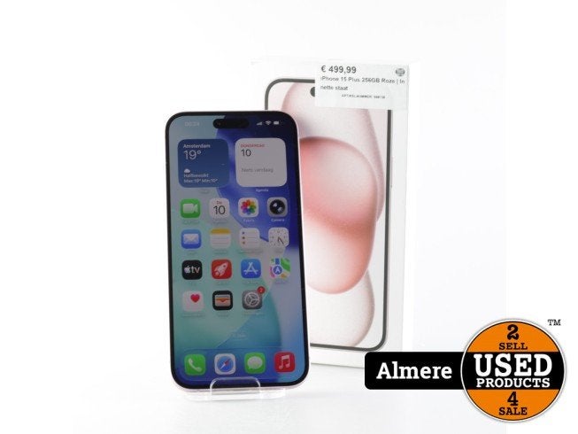 iPhone 15 Plus 256GB Roze | In nette staat