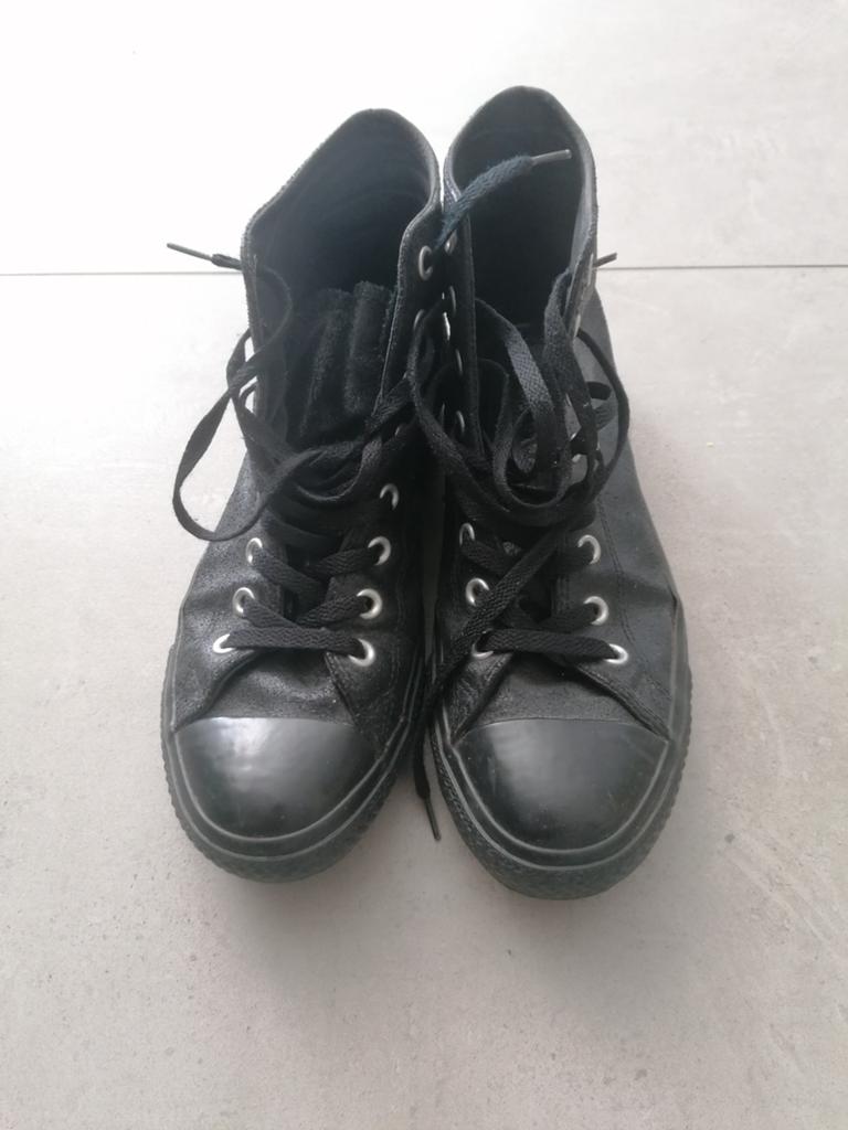 Zwarte Converse All Star - Maat 42 - Weinig gedragen, Zwart, Converse, Ophalen of Verzenden, Sneakers of Gympen