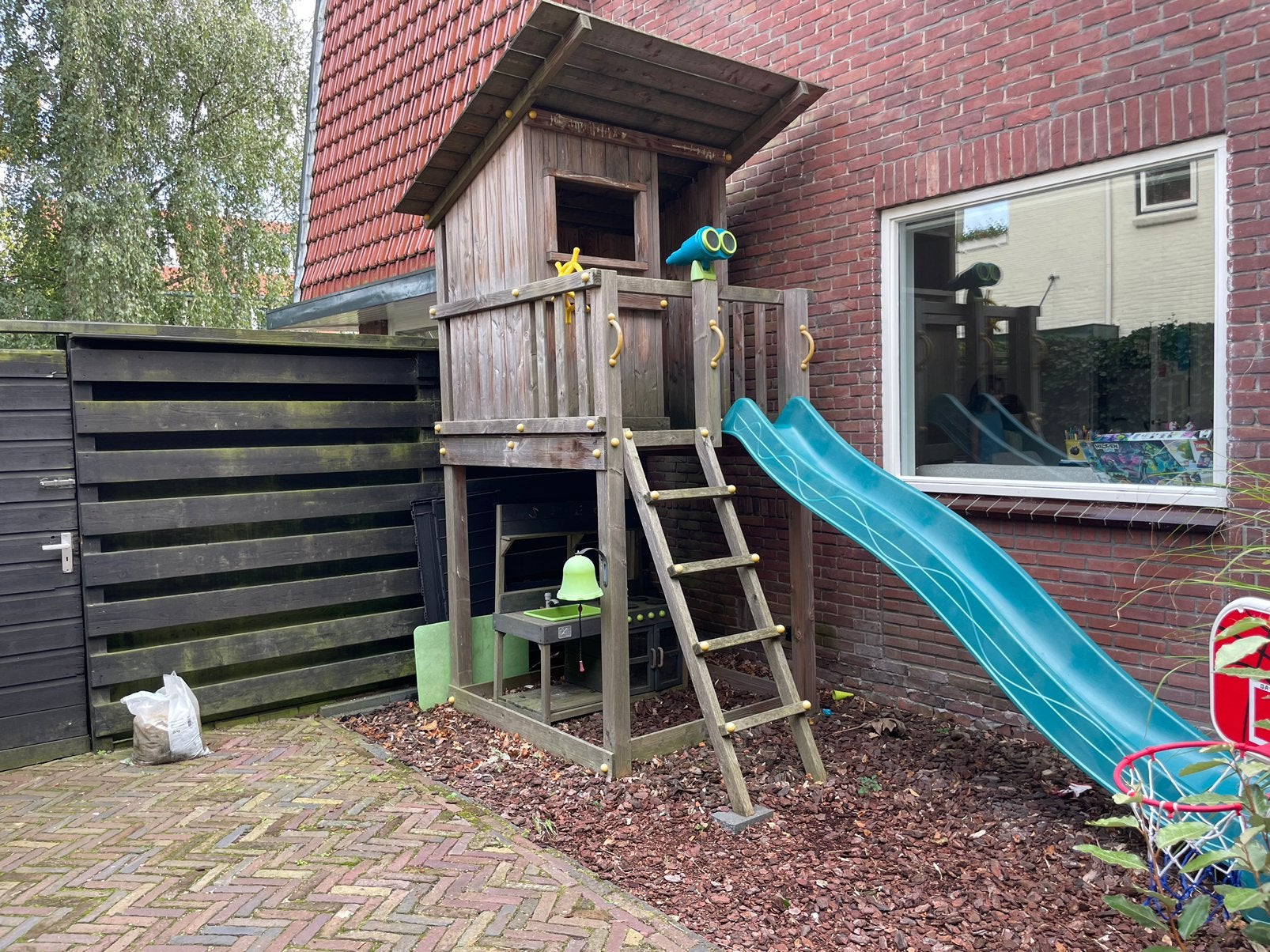 Speelhuis / speeltoren, Kinderen en Baby's, Speelgoed | Buiten | Speeltoestellen, Ophalen, Gebruikt, Glijbaan
