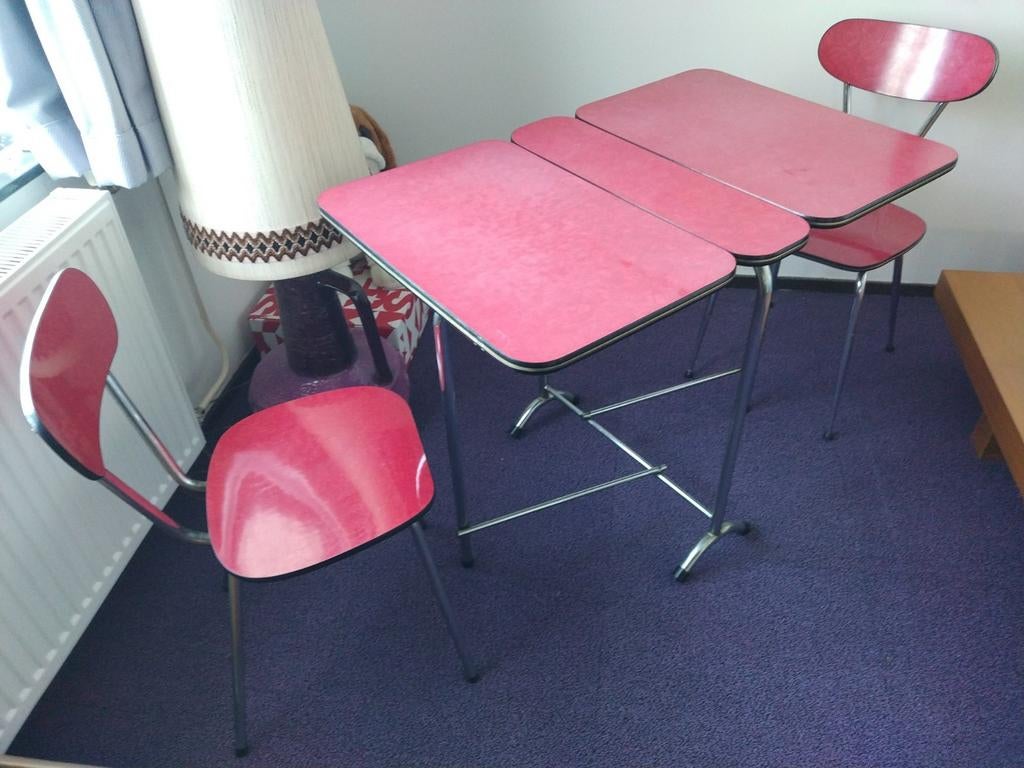 Vintage Formica eettafel keukenset, Ophalen
