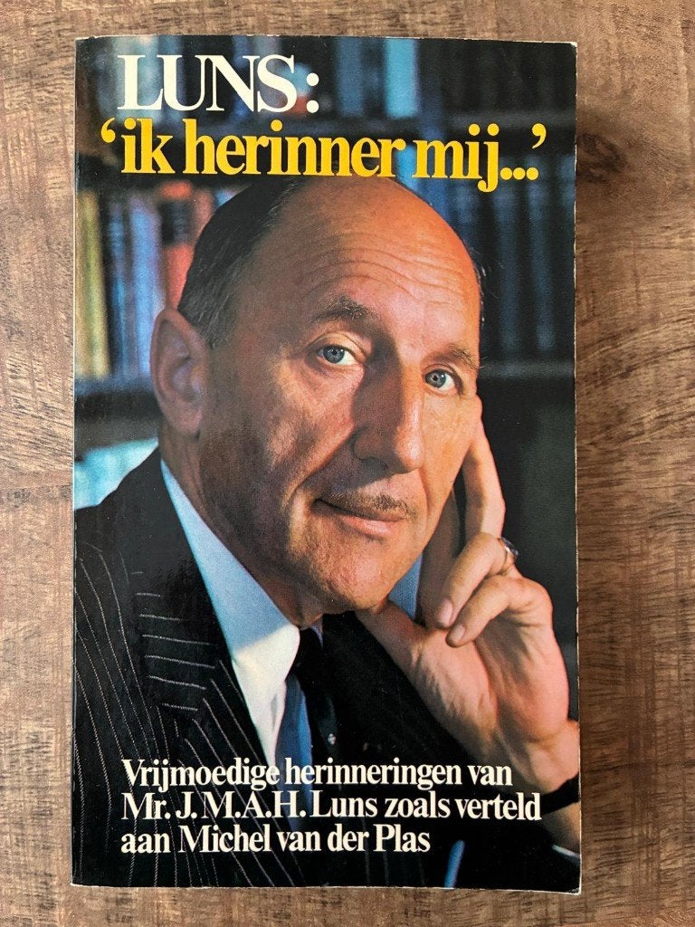 LUNS: 'Ik herinner mij...' - Vrijmoedige herinneringen van, Europa, Ophalen of Verzenden, Michel van der Plas, 20e eeuw of later