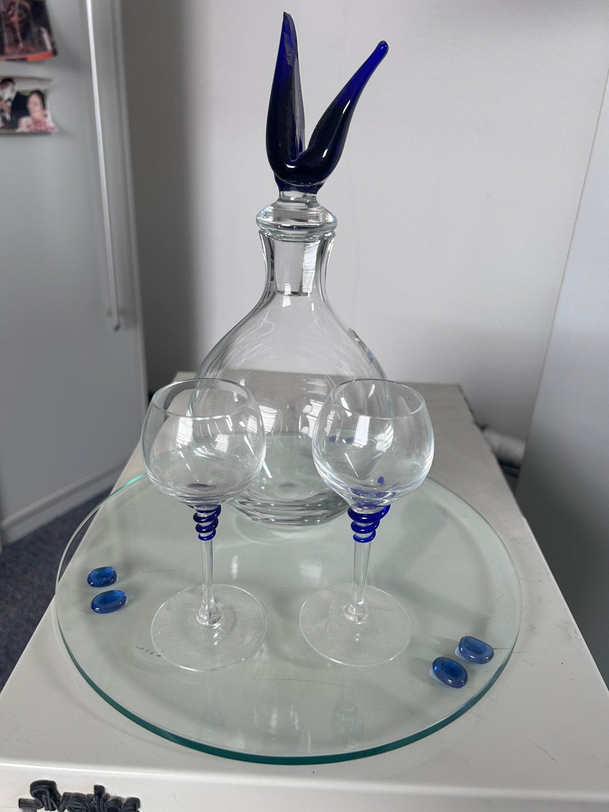 Glazen karaf, Antiek en Kunst, Antiek | Glas en Kristal, Ophalen of Verzenden