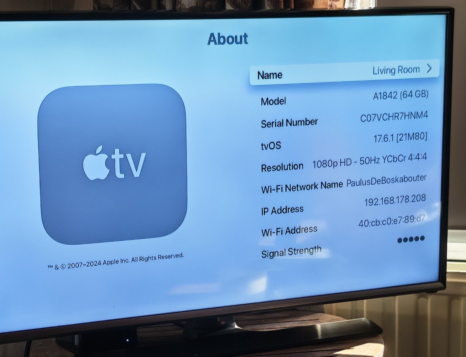 Apple TV 4K (A1842) 64GB met afstandsbediening, Ophalen of Verzenden, Gebruikt