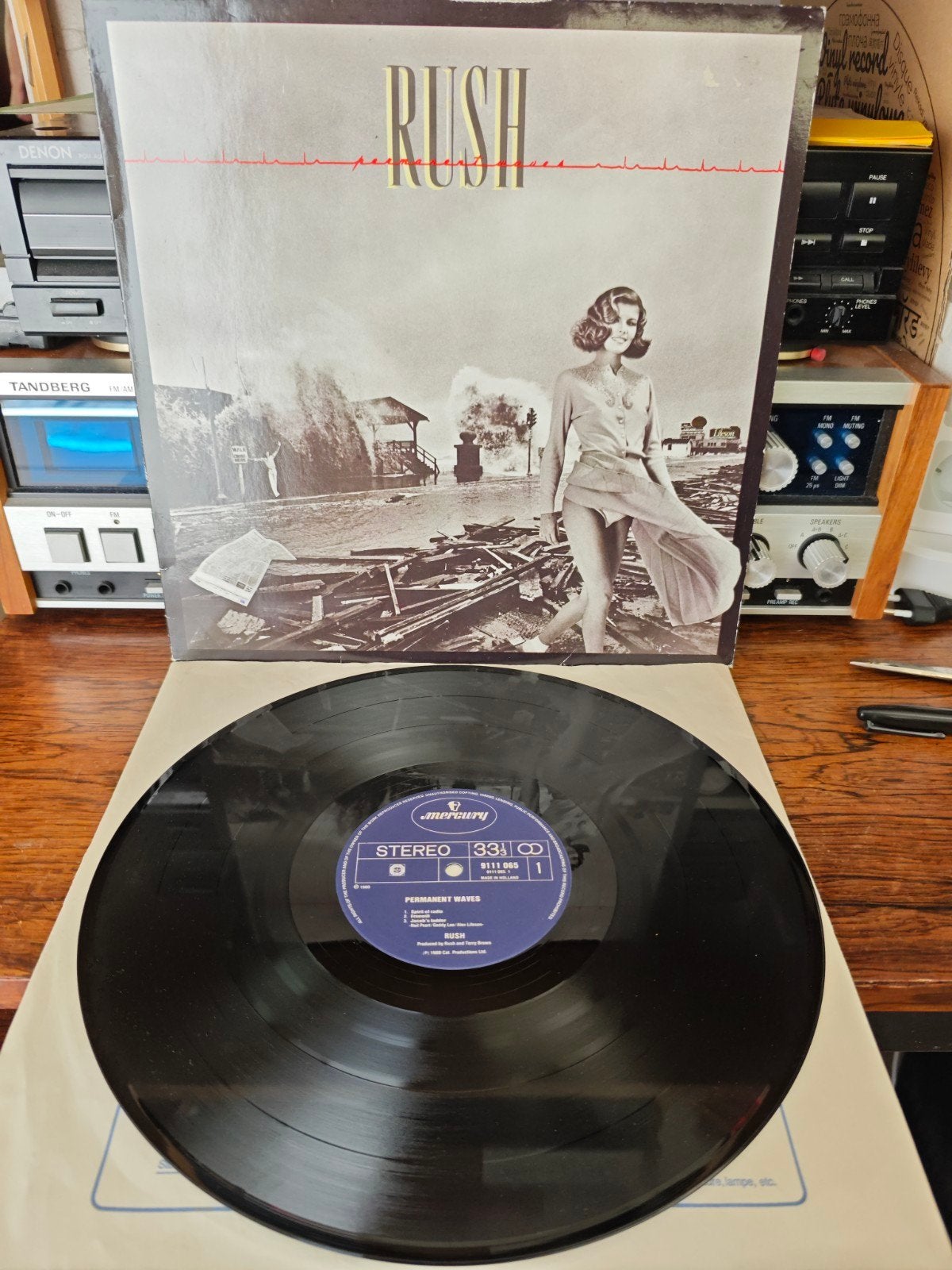Rush - Permanent Waves (Vinyl LP), Cd's en Dvd's, Vinyl | Rock, Gebruikt, Progressive Rock, Inclusief binnenhoes, Originele persing