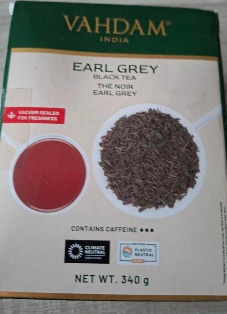 Vahdam earl grey thee, Ophalen of Verzenden