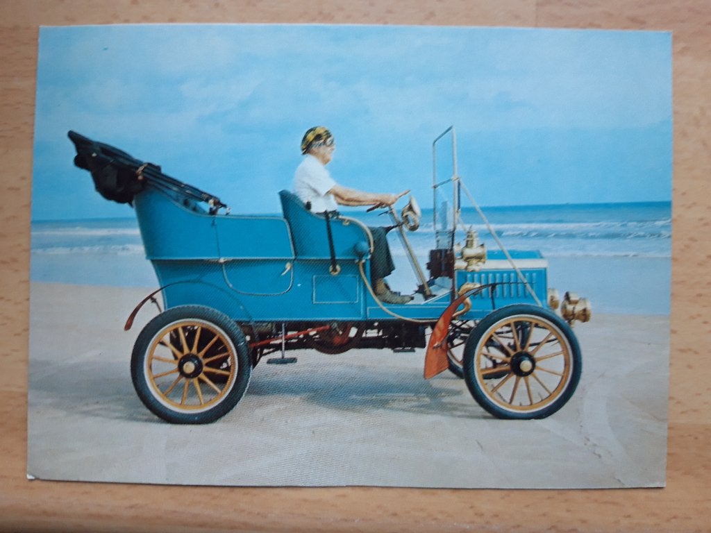 fotokaart Queen 1905 Oldtimer, Ophalen of Verzenden, Voor 1920, Ongelopen, Voertuig