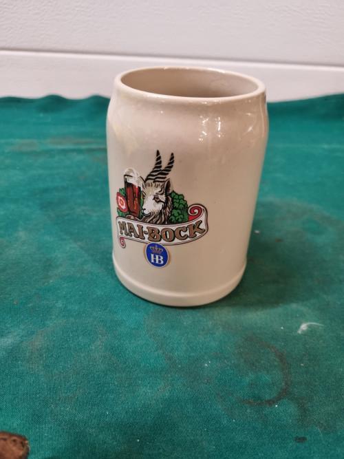 bierpul mai bock aardewerk, Verzamelen, Glas en Borrelglaasjes, Ophalen of Verzenden, 'T Olde Gre-j, Info@toldegrej.nl, Endepoelstraat 20f Didam