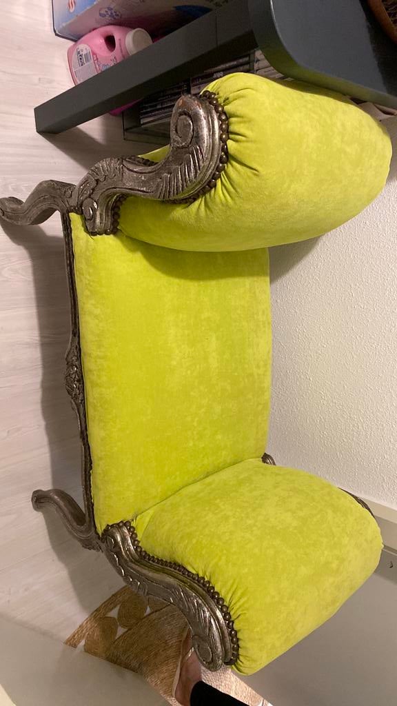 Mooie Barok bankje., Huis en Inrichting, Eenpersoons, Minder dan 75 cm, Vintage, Ophalen of Verzenden