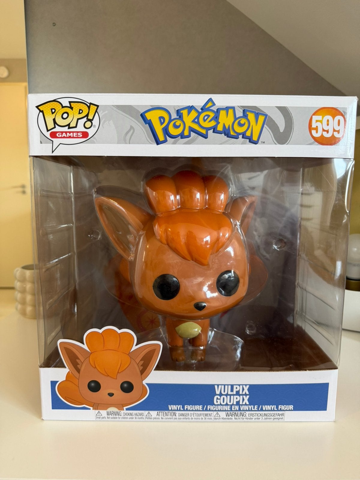 Funko Pop Pokémon Vulpix 599 Jumbo, Ophalen, Zo goed als nieuw