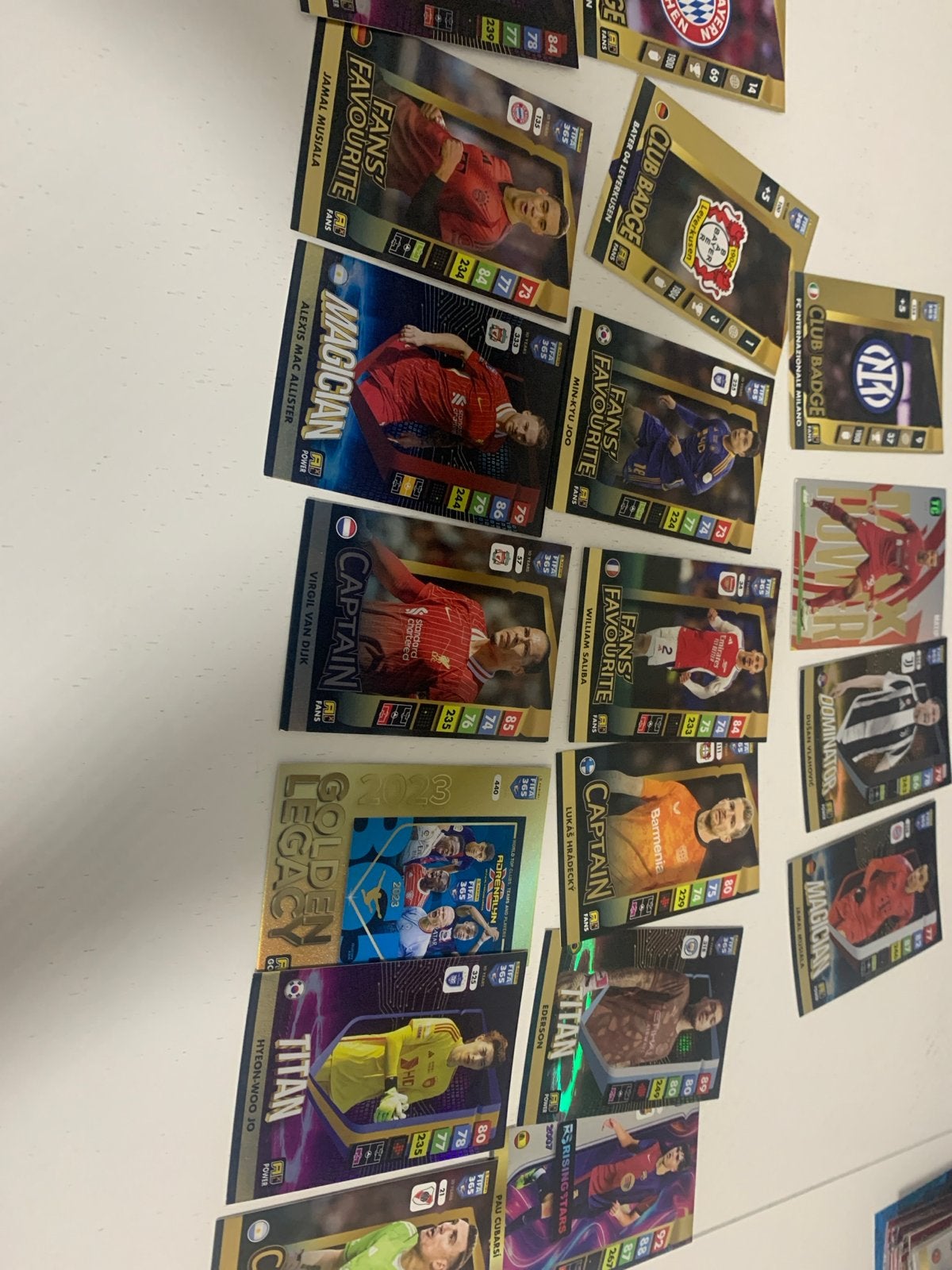 Diverse Voetbal Spelerskaarten - FIFA 365 Adrenalyn XL, Ophalen of Verzenden, Gebruikt, Buitenlandse clubs, Spelerskaart