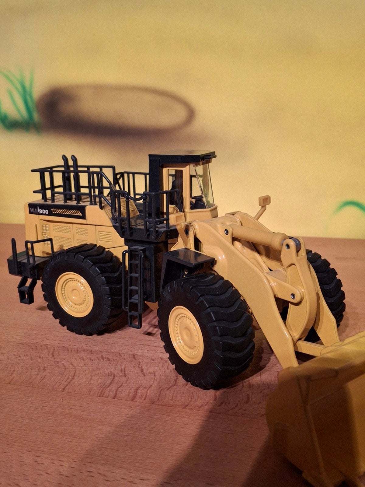 Gele Komatsu WA900 Wiellader Model, Overige merken, 1:32 tot 1:50, Overige typen, Ophalen of Verzenden