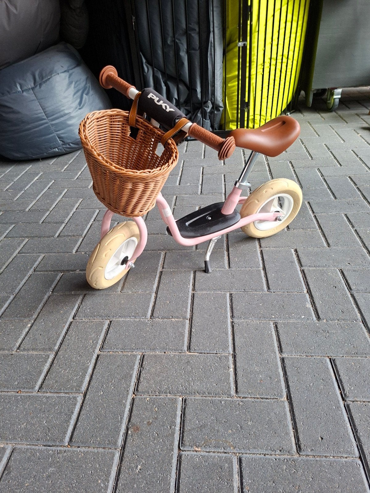 Puky loopfietsje met mandje - Roze, Ophalen, Zo goed als nieuw, Minder dan 16 inch, Puky