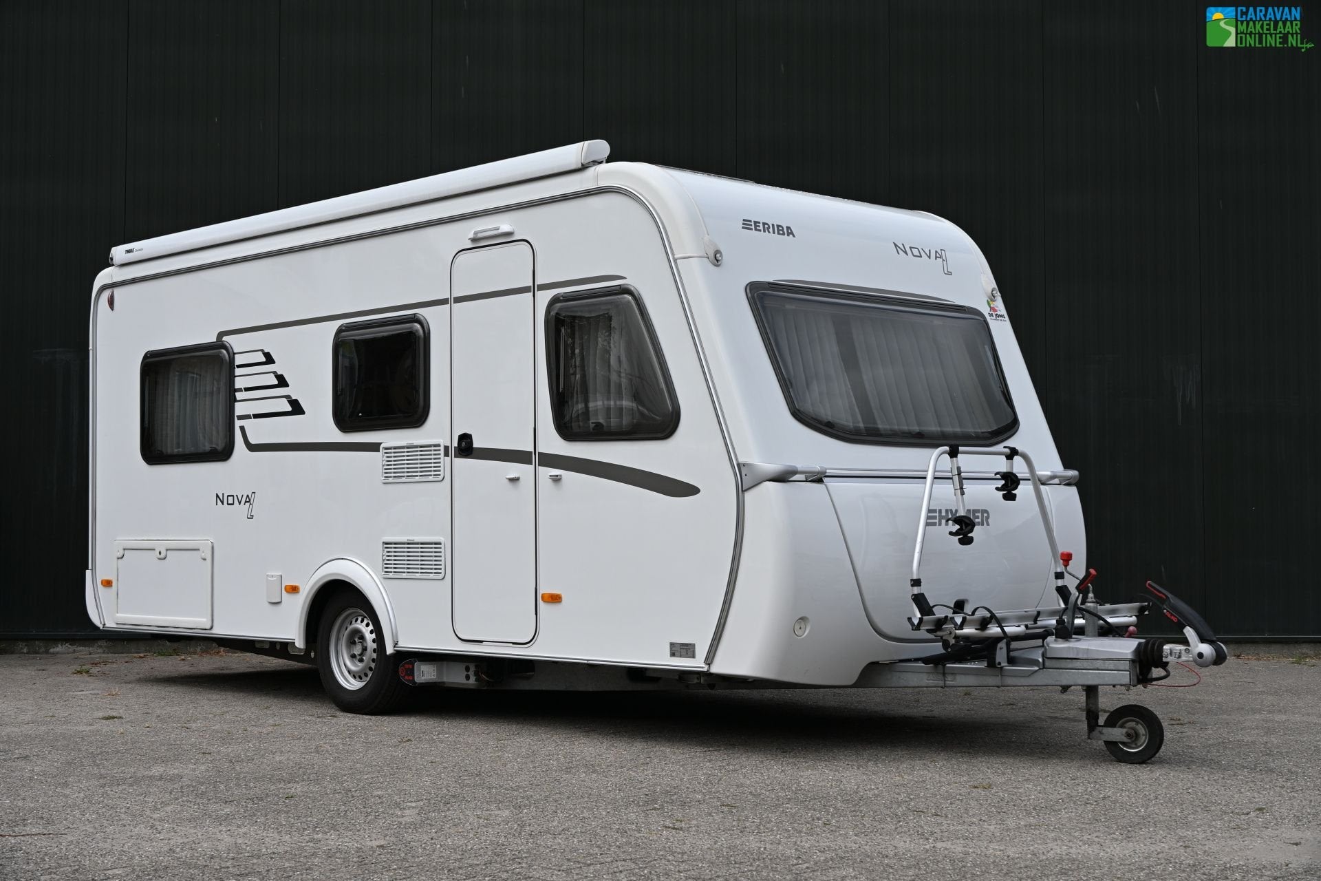 Eriba Nova 442 Mover|Cass.luifel|Fietsdrager|Bovag2024, Caravans en Kamperen, Caravans, Standaardzit, Kachel, Bedrijf, 5 tot 6 meter