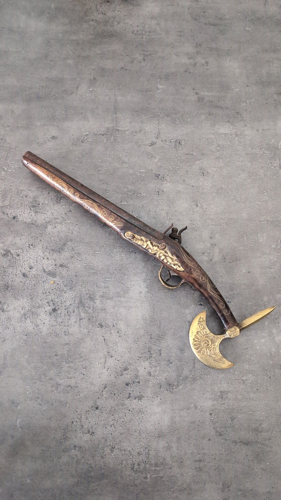 Decoratieve Flintlock Pistool Bijl - Uniek Stuk, Ophalen of Verzenden
