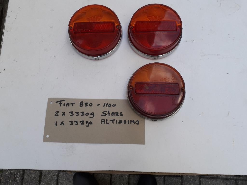 Fiat 850/1100 achterlichten (N.O.S), Auto-onderdelen, Verlichting, Ophalen of Verzenden, Nieuw, Overige automerken