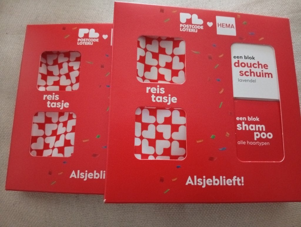 2x Hema / Postcodeloterij reisset, Sieraden, Tassen en Uiterlijk, Uiterlijk | Lichaamsverzorging, Ophalen of Verzenden, Nieuw