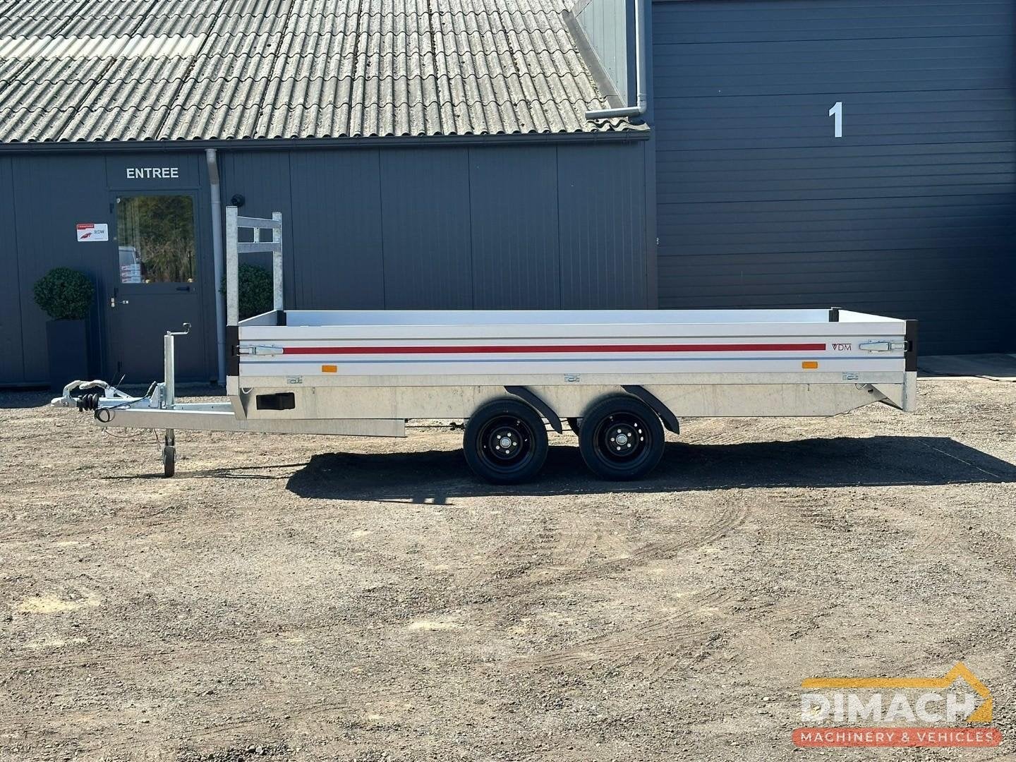 Vdm VDM41DC02 Nieuwe plateau wagen 2700 kilo - 414x208 cm bi, Nieuw