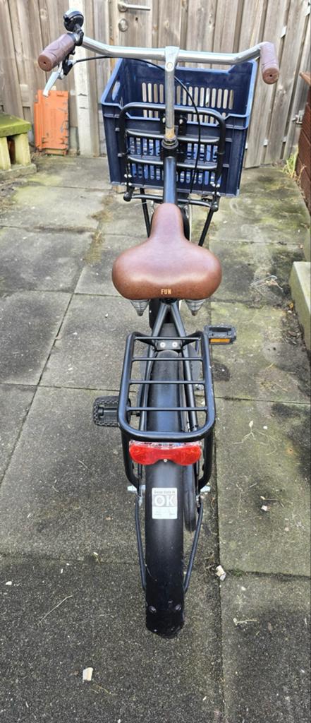Stevige Transportfiets met Krat - Zo goed als nieuw, Overige merken, Terugtraprem, Versnellingen, Ophalen of Verzenden