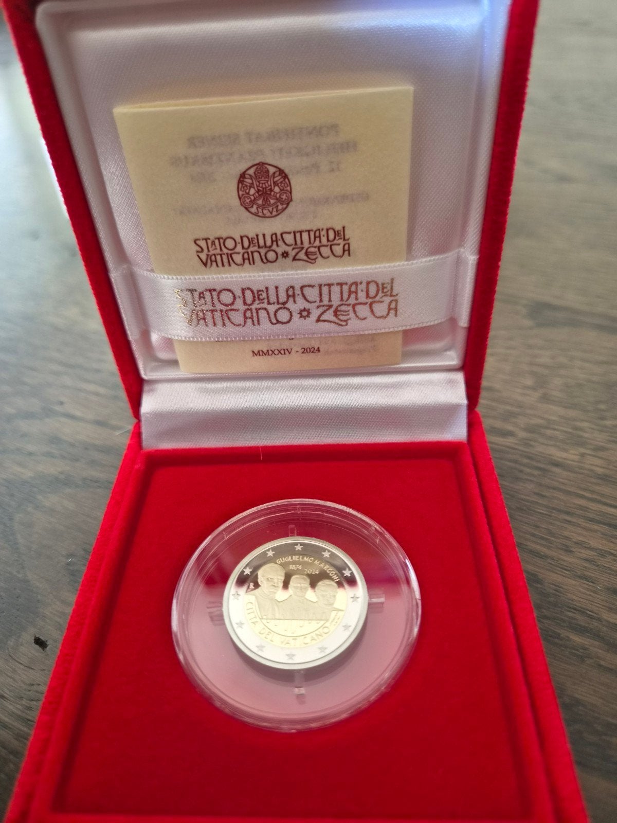 Vaticaan 2 Euro 2024 Guglielmo Marconi Proof, Ophalen of Verzenden, Vaticaanstad, 2 euro, Losse munt