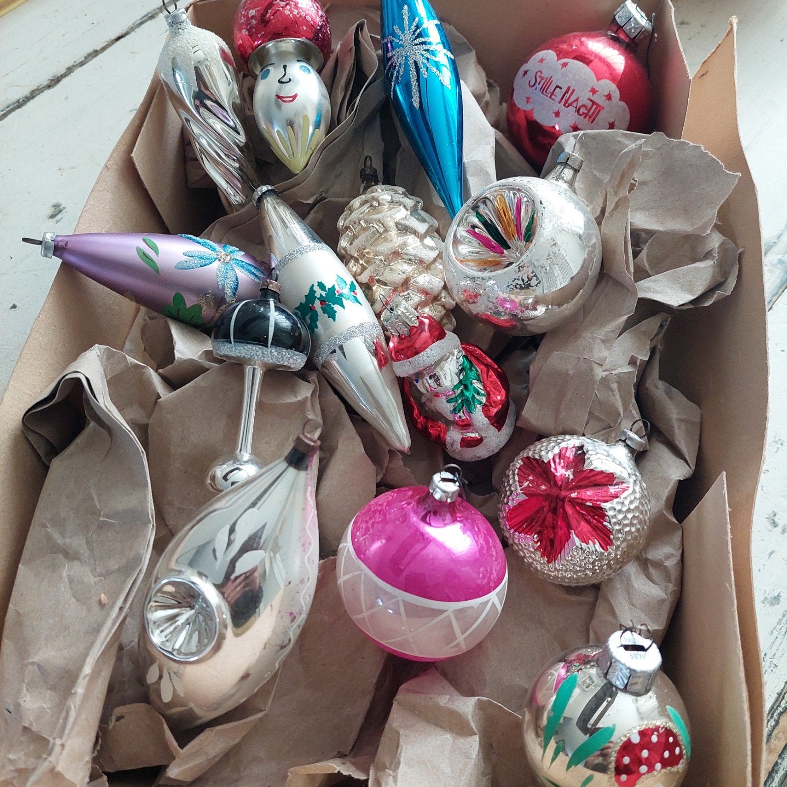 oude kerst/ oude kerstballen, Diversen, Kerst, Ophalen of Verzenden